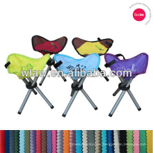 Taburete plegable de tres patas multicolor